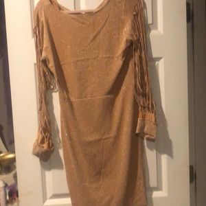 Gold dress size xl